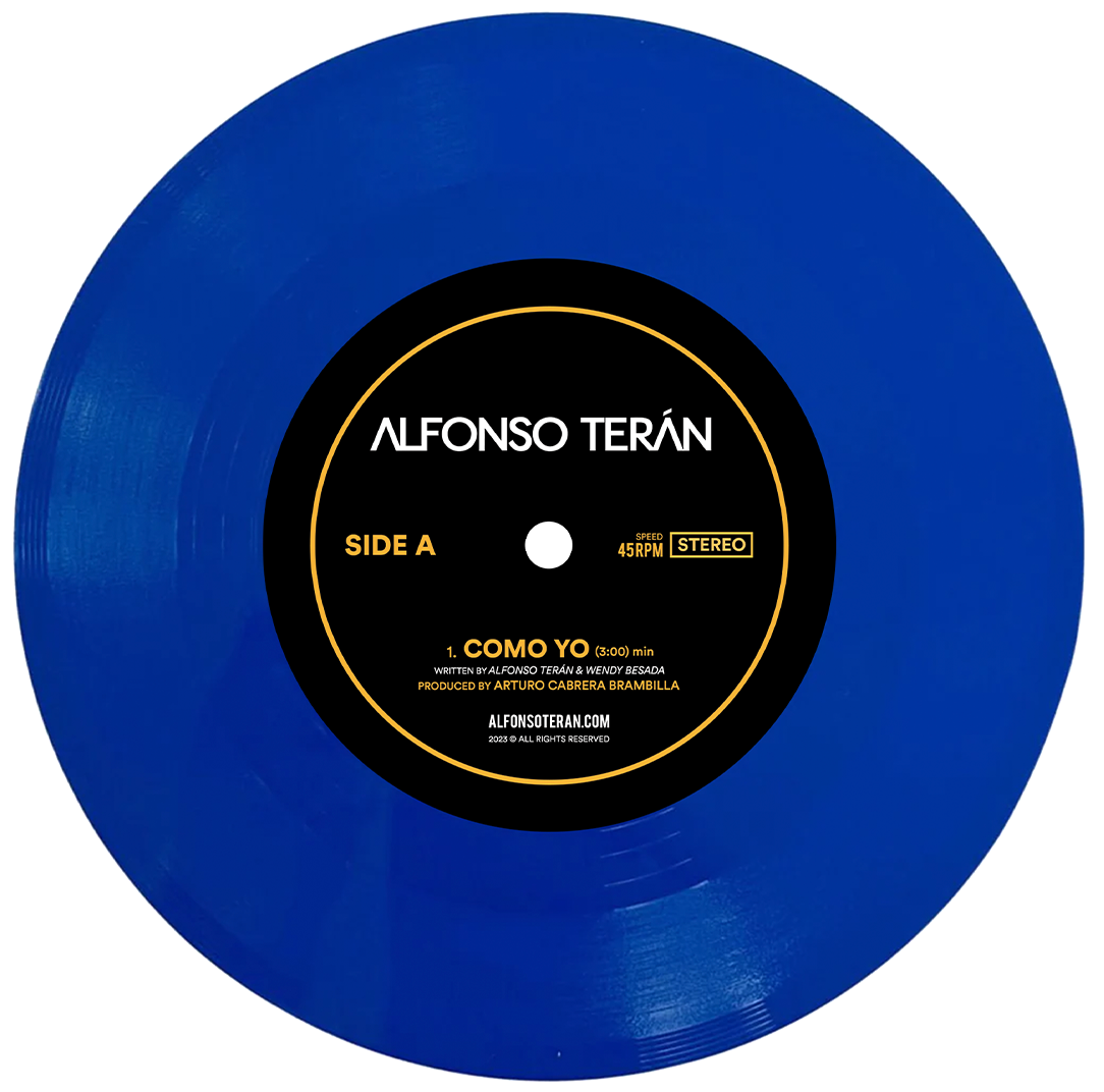 Limited Edition Transparent "Ocean Blue" Como Yo 7 inch Vinyl Record